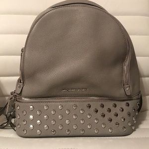 Michael Kors Rhea medium studded leather backpack
